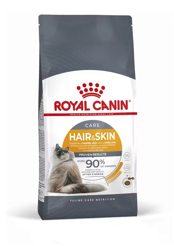 غذای خشک گربه رویال کنین هیر اند اسکین Royal Canin Hair & Skin Care وزن ۲ کیلوگرم