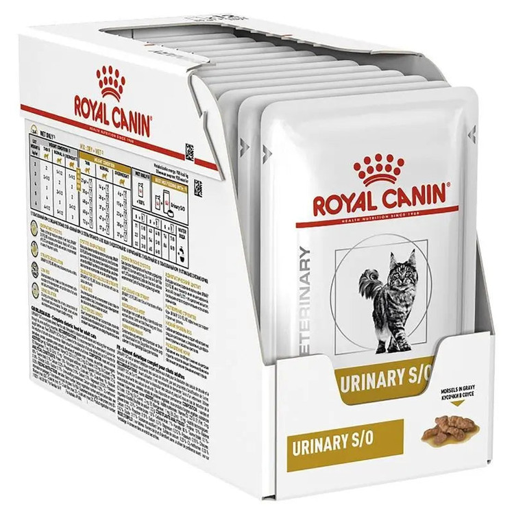 پوچ گربه رویال کنین یورینری اس او درمانی Royal Canin Urinary S/O wet cat food وزن 85 گرم