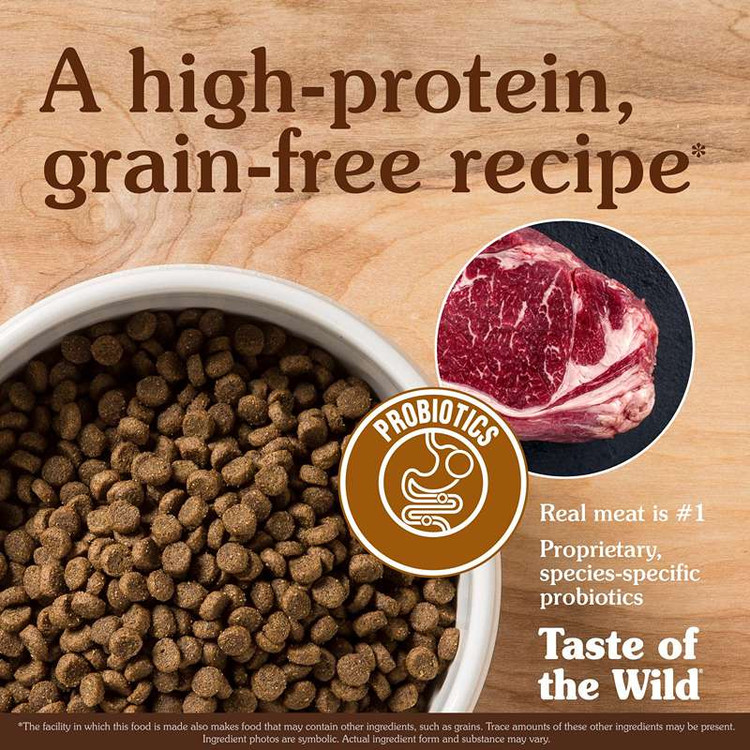 غذای خشک توله سگ تیست آف د وایلد های پریری طعم گاومیش و گوزن کبابی Taste of the Wild High Prairie Puppy وزن 2 کیلوگرم