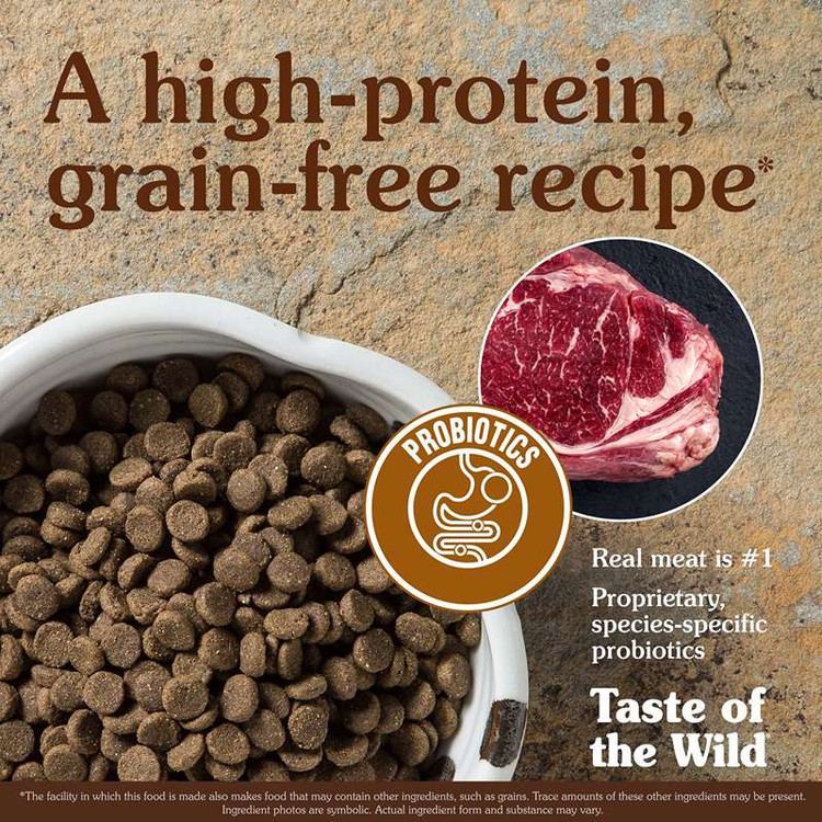 غذای خشک سگ تیست آف د وایلد های پریری طعم گاومیش و گوزن کبابی Taste of the Wild High Prairie وزن 2 کیلوگرم