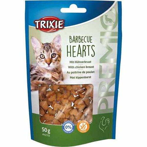 تشویقی گربه تریکسی قلب باربیکیو Trixie Barbecue Hearts وزن 50 گرم
