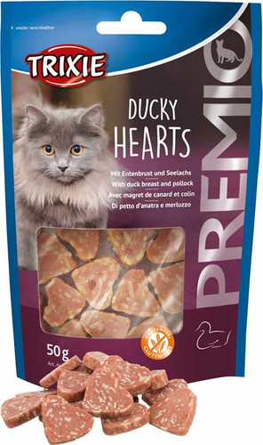 تشویقی گربه تریکسی اردک قلبی Trixie Ducky Hearts وزن 50 گرم