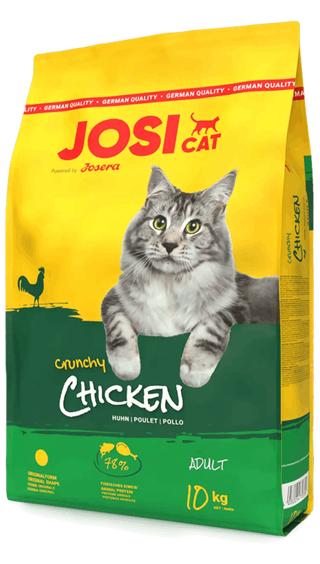 غذا خشک گربه جوسی کت طعم مرغ Josicat Crunchy Chicken وزن 18 کیلوگرم