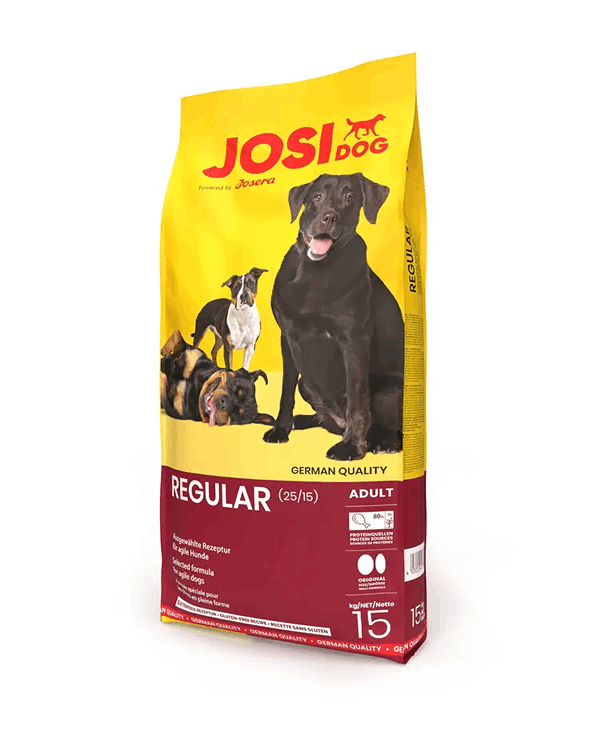غذای خشک سگ جوسی رگولار Josidog Regular Dog Food وزن 15 کیلوگرم