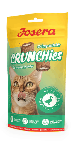 تشویقی مغزدار گربه جوسرا طعم اردک Josera Crunchy Cat Treat Duck Flavor وزن 70 گرم
