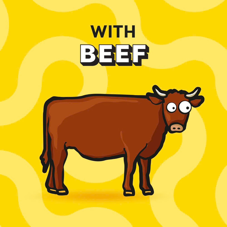 تشویقی گربه دریمیز طعم گاو Dreamies Cat Treats Beef Flavor وزن ۶۰ گرم