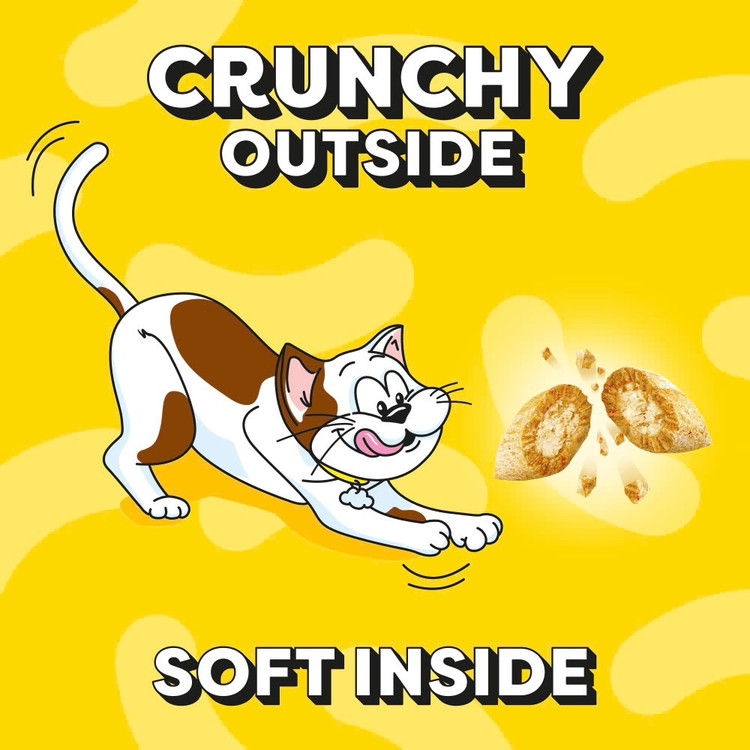 تشویقی گربه دریمیز طعم پنیر Dreamies Cat Treats Cheese Flavor وزن ۶۰ گرم