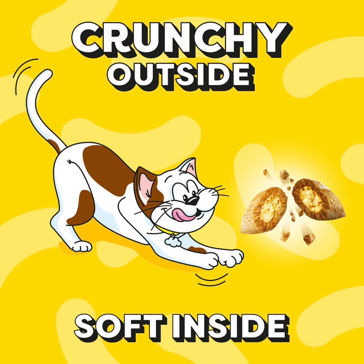تشویقی گربه دریمیز طعم مرغ و اردک Dreamies Cat Treats Chicken & Duck Flavor وزن ۶۰ گرم