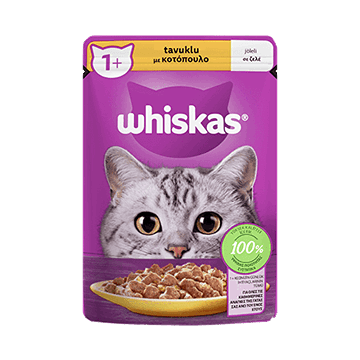 پوچ گربه ویسکاس طعم مرغ Whiskas Cat Wet Food Chicken Flavor وزن 85 گرم