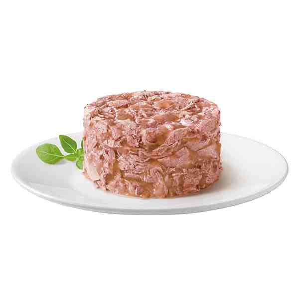 کنسرو کیک گربه گورمت گلد طعم ماهی سالمون Gourmet Gold Cat Raffiniertes Ragout Can Salmon Flavor وزن 85 گرم