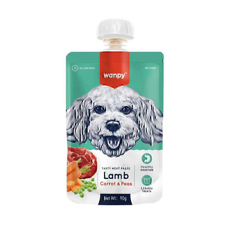 پودینگ سگ ونپی طعم بره و هویج و نخودفرنگی Wanpy Dog Pudding Lamb, Carrot & Pea Flavor وزن 90 گرم