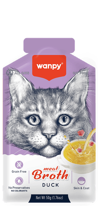 سوپ گربه ونپی طعم اردک Wanpy Cat Broth Duck Flavor وزن 50 گرم