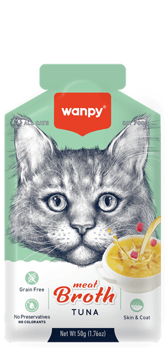 سوپ گربه ونپی طعم ماهی تن Wanpy Cat Broth Tuna Flavor وزن 50 گرم