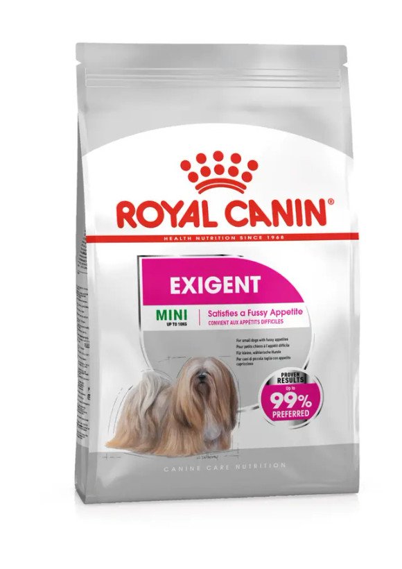 غذای خشک سگ نژاد کوچک رویال کنین مدل مینی اگزیجنت royalcanin dog mini exigent وزن 3 کیلوگرم