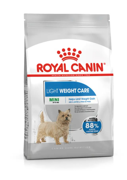 غذای خشک سک نژاد کوچک رویال کنین مدل مینی لایت ویت royalcanin dog mini light weight وزن 3 کیلوگرم