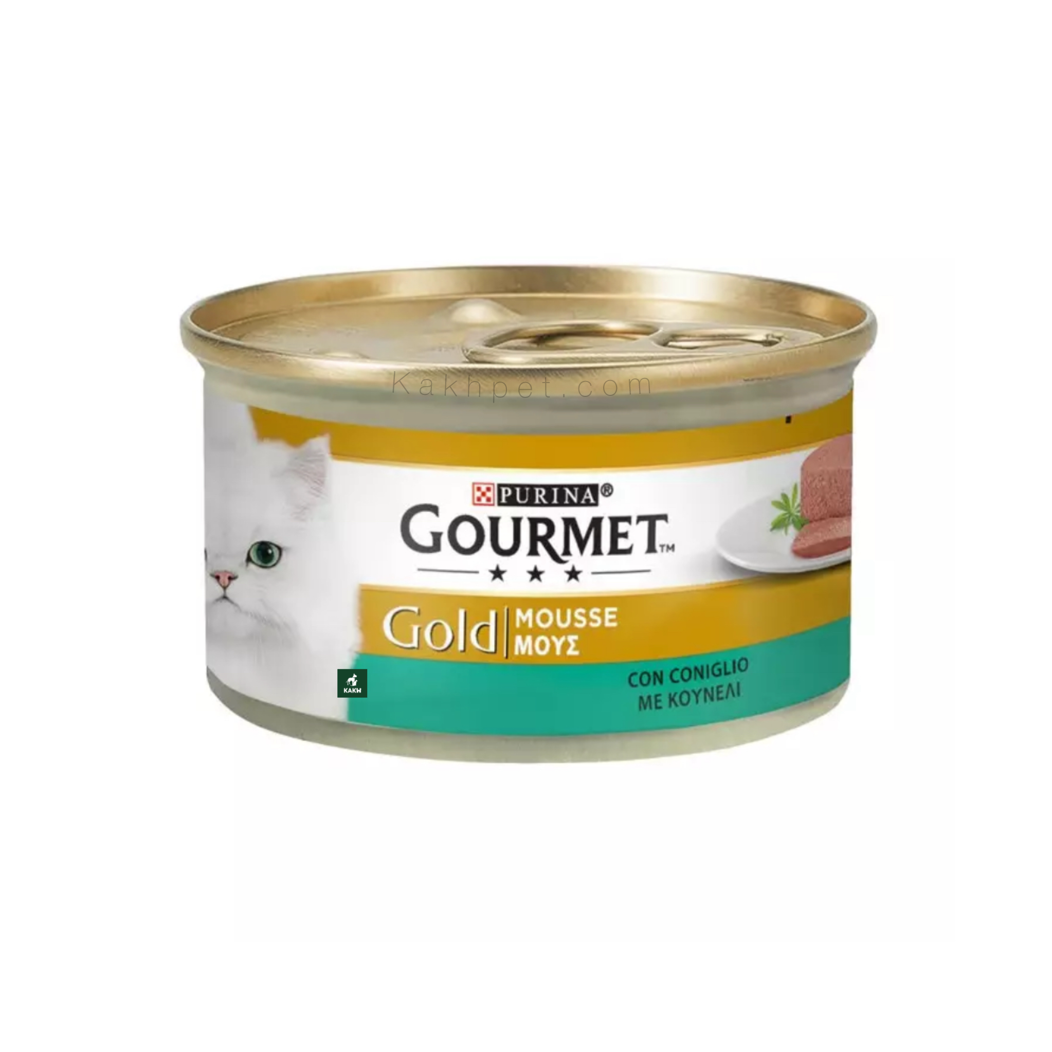 کنسرو پته گربه گورمت گلد طعم خرگوش Gourmet Gold Cat pate rabbit وزن 85 گرم