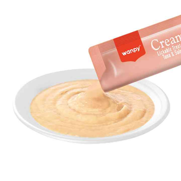 بستنی گربه ونپی طعم ماهی تن و سالمون Wanpy Cat Ice Cream Tuna & Salmon Flavor - یک عدد