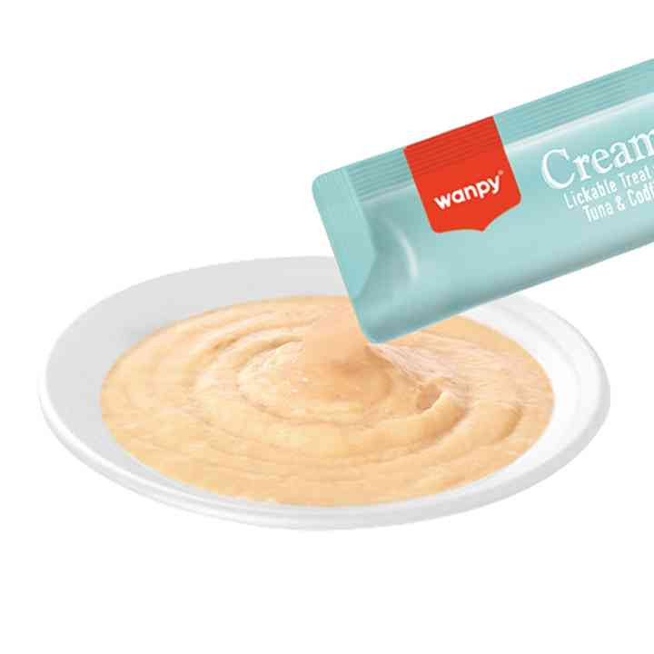 بستنی گربه ونپی طعم ماهی کاد و تن Wanpy Cat Ice Cream Cod & Tuna Flavor - یک عدد