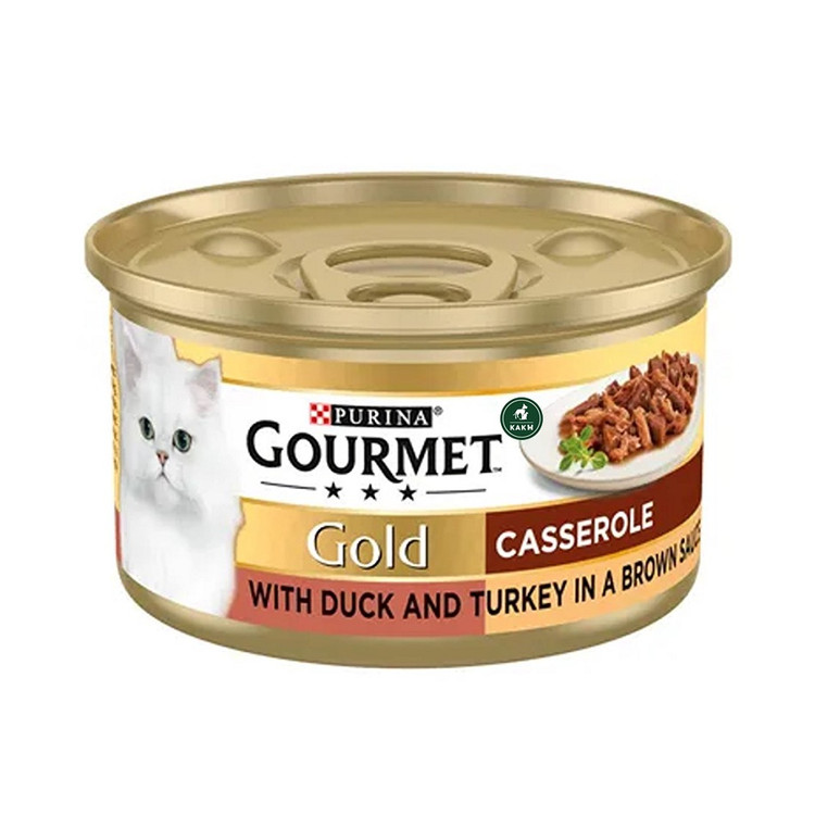 کنسرو گربه گورمت گلد مدل دابل میکس چهار طعم Gourmet Gold Double Mix وزن 85 گرم - پک 8 عددی
