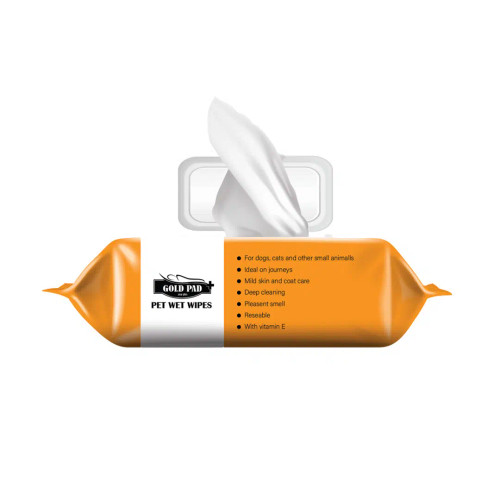 دستمال مرطوب مخصوص سگ و گربه گلد پد - 50 عددی