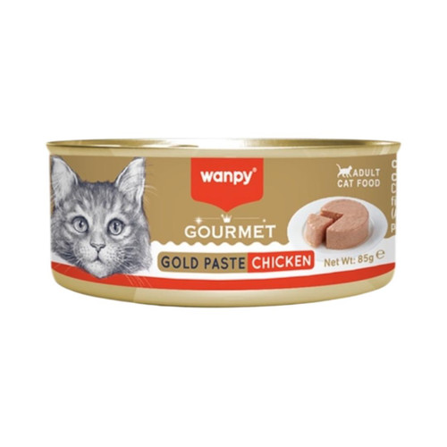 کنسرو پته گربه گورمت ونپی طعم مرغ Gourmet Wanpy Cat Pate Chicken وزن 85 گرم