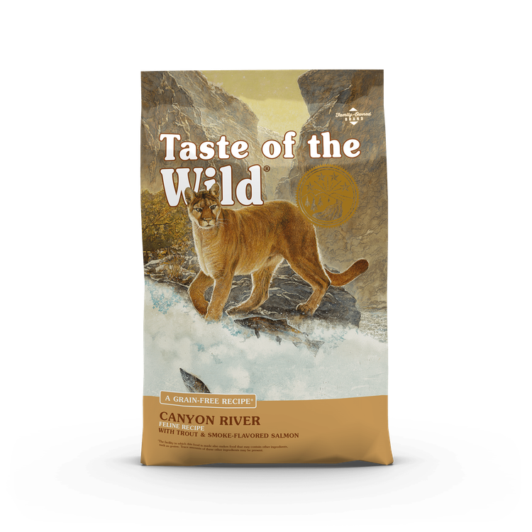 غذای خشک گربه تیست آف د وایلد کنیون ریور طعم قزل آلا و سالمون دودی Taste of the Wild Canyon river - فله ای