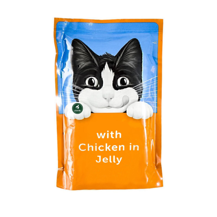 پوچ گربه فلیکس آلمانی طعم مرغ در ژله Felix cat Chicken in jelly وزن 85 گرم