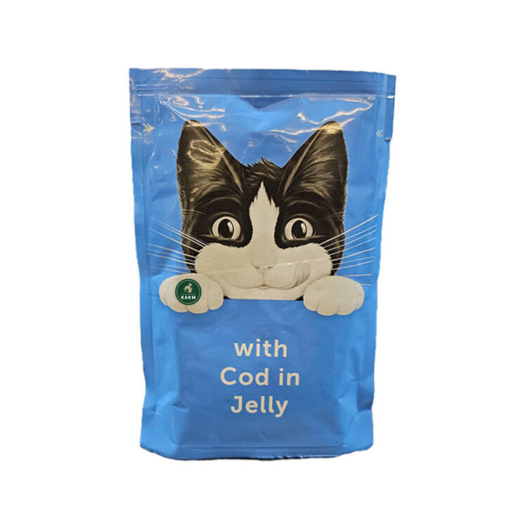 پوچ گربه فلیکس طعم ماهی کاد در ژله Felix cat Codfish in jelly وزن ۸۵ گرم