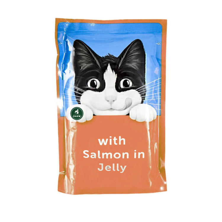پوچ گربه فلیکس طعم سالمون در ژله Felix cat Salmon in jelly وزن ۸۵ گرم