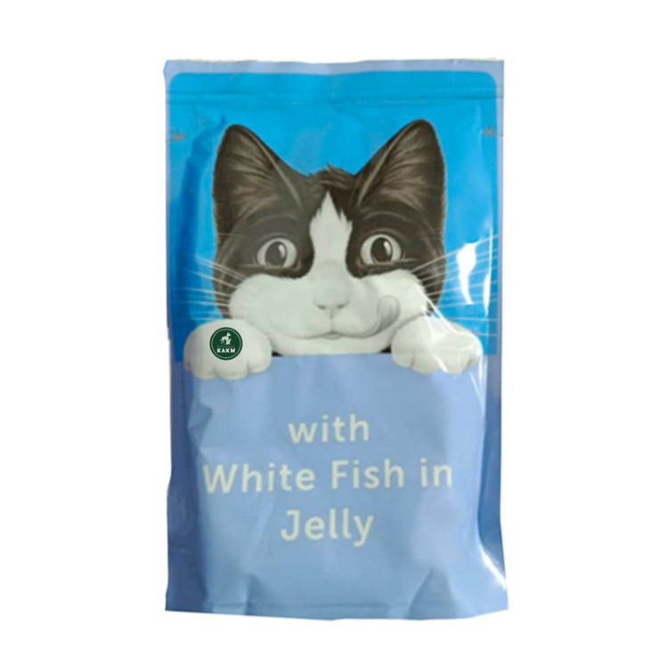 پوچ گربه فلیکس طعم ماهی سفید در ژله Felix cat withe Fish in jelly وزن ۸۵ گرم