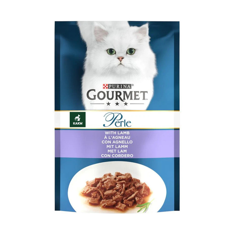 پوچ گربه گورمت طعم گوشت بره Gourmet cat Lamb wet food وزن 85 گرم