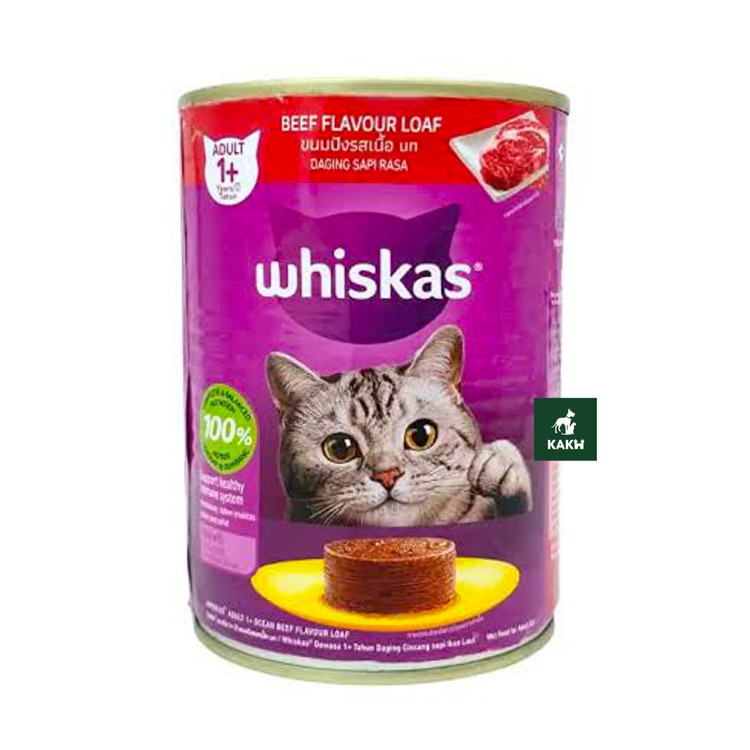 کنسرو پته گربه ویسکاس طعم گوشت گاو Whiskas cat Beef loaf وزن ۴۰۰ گرم