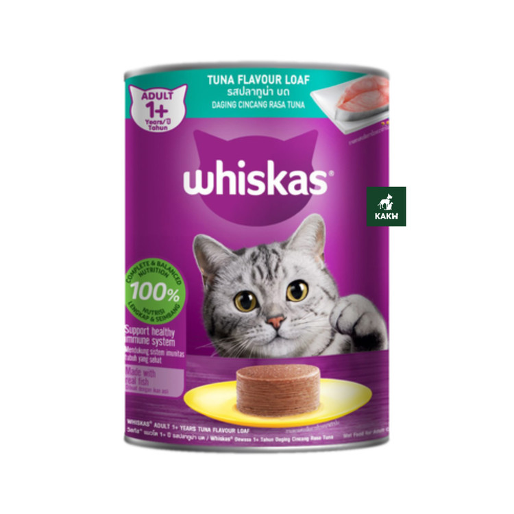 کنسرو پته گربه ویسکاس طعم ماهی تن Whiskas cat Tuna fish loaf وزن ۴۰۰ گرم