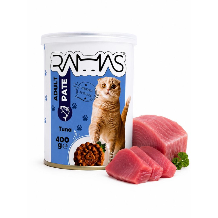 کنسرو پته گربه راماس طعم ماهی تن Ramas cat Fish loaf وزن ۴۰۰ گرم