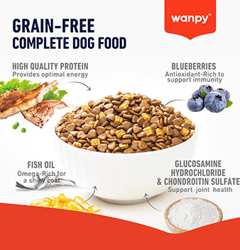غذای خشک توله سگ ونپی طعم مرغ Wanpy puppy dog dry food وزن ۱.۵ کیلوگرم